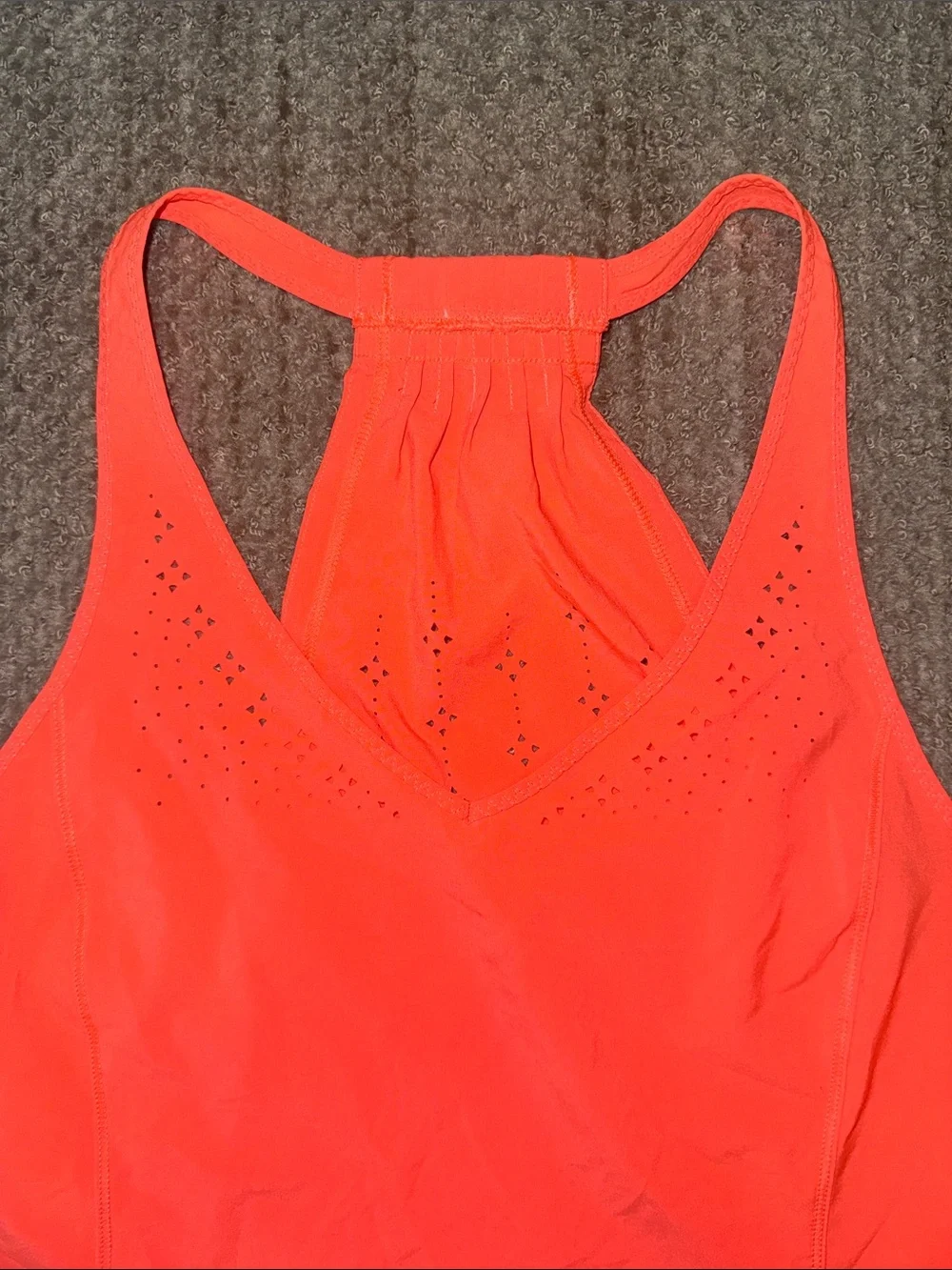 Lululemon In A Flash Coral Racerback Tank Top